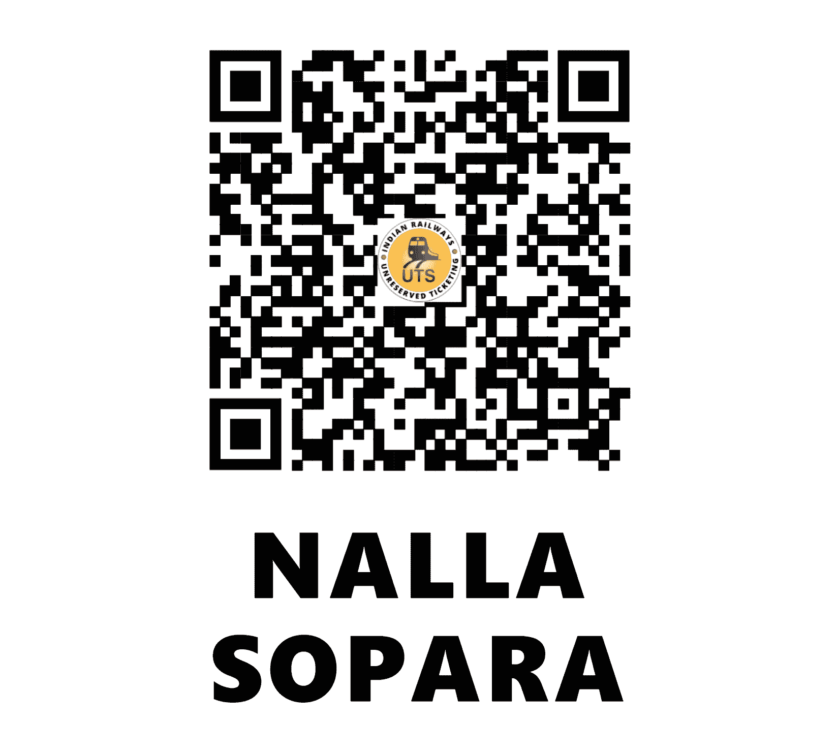 UTS QR Code for Nalla Sopara - NSP